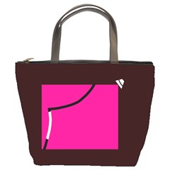 Pink Square  Bucket Bags