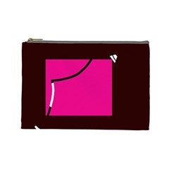 Pink Square  Cosmetic Bag (large) 