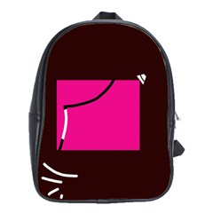 Pink Square  School Bags(large) 