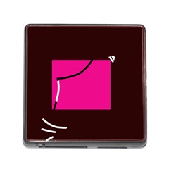 Pink Square  Memory Card Reader (square) by Valentinaart