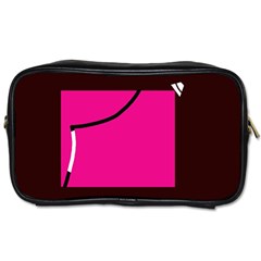 Pink Square  Toiletries Bags 2-side