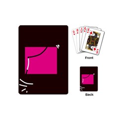 Pink Square  Playing Cards (mini)  by Valentinaart