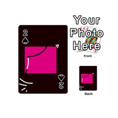 Pink Square  Playing Cards 54 (mini) 