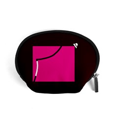 Pink Square  Accessory Pouches (small) 