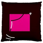 Pink square  Standard Flano Cushion Case (Two Sides) Front