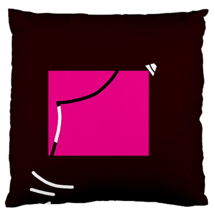 Pink square  Standard Flano Cushion Case (Two Sides)