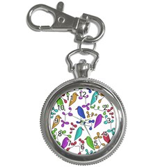 Birds And Flowers Key Chain Watches