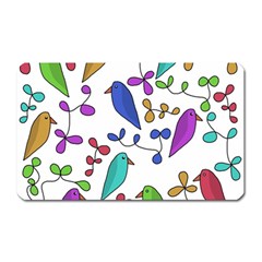 Birds And Flowers Magnet (rectangular)