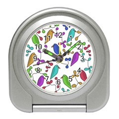 Birds And Flowers Travel Alarm Clocks