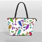 Birds and flowers Shoulder Handbags Front