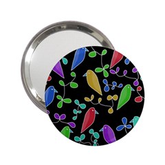 Birds And Flowers 2 2 25  Handbag Mirrors