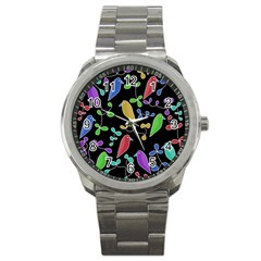 Birds And Flowers 2 Sport Metal Watch