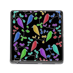 Birds And Flowers 2 Memory Card Reader (square)