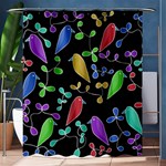 Birds and flowers 2 Shower Curtain 60  x 72  (Medium)  60 x72  Curtain