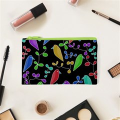 Birds And Flowers 2 Cosmetic Bag (xs) by Valentinaart