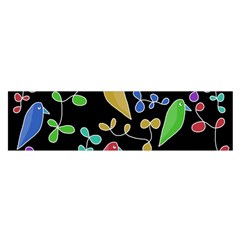 Birds And Flowers 2 Satin Scarf (oblong)