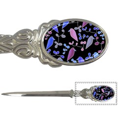 Flowers And Birds - Blue And Purple Letter Openers by Valentinaart