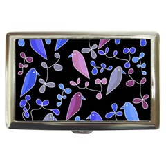 Flowers And Birds - Blue And Purple Cigarette Money Cases