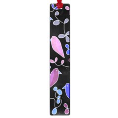 Flowers And Birds - Blue And Purple Large Book Marks