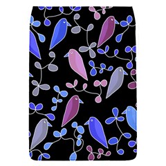 Flowers And Birds - Blue And Purple Flap Covers (s) 