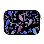 Flowers and birds - blue and purple Apple MacBook Pro 17  Zipper Case Front