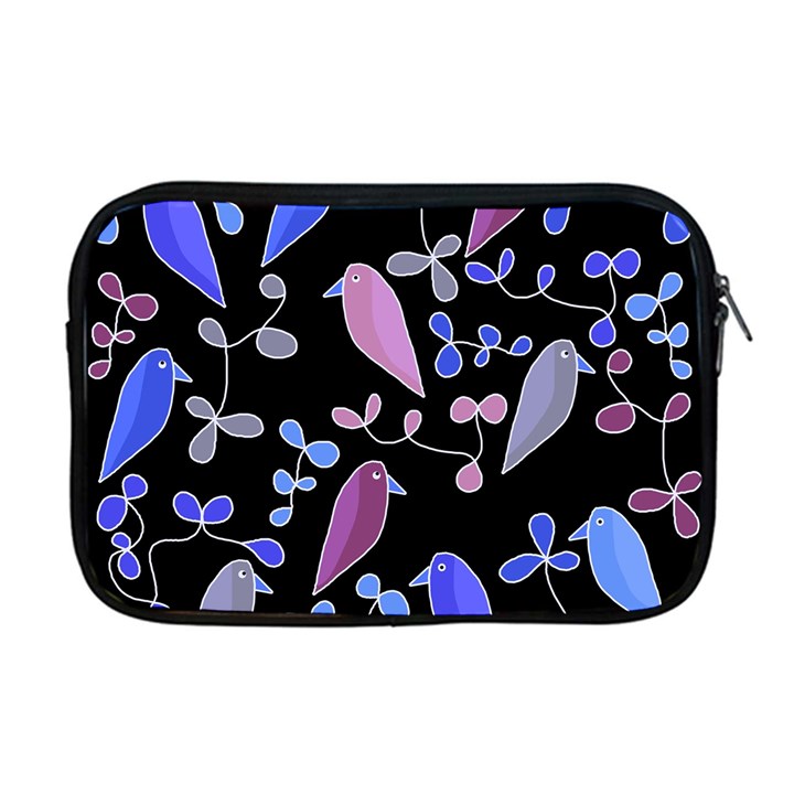 Flowers and birds - blue and purple Apple MacBook Pro 17  Zipper Case