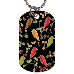 Flowers And Birds  Dog Tag (two Sides)