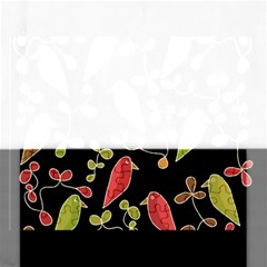 Flowers And Birds  Rectangular Jigsaw Puzzl by Valentinaart