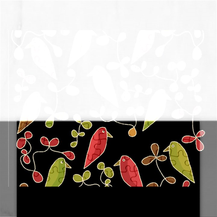 Flowers and birds  Rectangular Jigsaw Puzzl