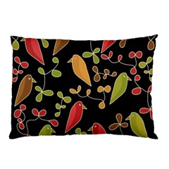 Flowers And Birds  Pillow Case