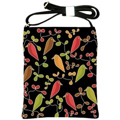 Flowers And Birds  Shoulder Sling Bags