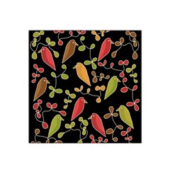 Flowers And Birds  Satin Bandana Scarf