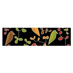 Flowers And Birds  Satin Scarf (oblong)