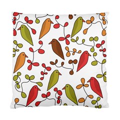 Birds And Flowers 3 Standard Cushion Case (one Side)