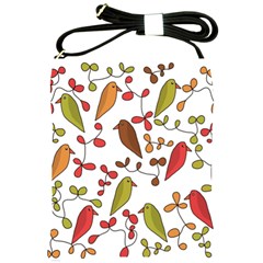 Birds And Flowers 3 Shoulder Sling Bags