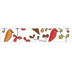 Birds and flowers 3 Flano Scarf (Large) Front