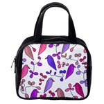 Flowers and birds pink Classic Handbags (One Side) Front