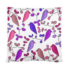 Flowers And Birds Pink Standard Cushion Case (one Side)