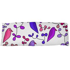 Flowers And Birds Pink Body Pillow Case (dakimakura)