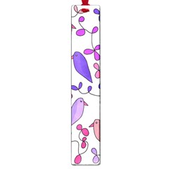 Flowers And Birds Pink Large Book Marks