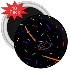 Colorful Beauty 3  Magnets (10 Pack) 