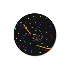 Colorful Beauty Magnet 3  (round)