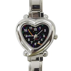 Colorful Beauty Heart Italian Charm Watch by Moma