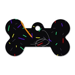 Colorful Beauty Dog Tag Bone (one Side)