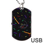 Colorful beauty Dog Tag USB Flash (Two Sides)  Front