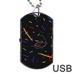 Colorful beauty Dog Tag USB Flash (Two Sides)  Back