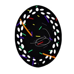 Colorful Beauty Ornament (oval Filigree) 