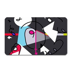 Abstract Bird Magnet (rectangular)