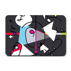 Abstract Bird Small Doormat  by Moma