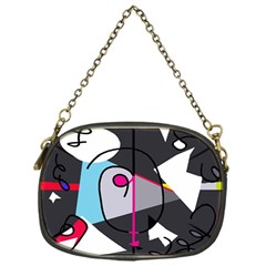 Abstract Bird Chain Purses (one Side) 